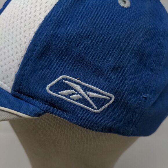 Reebok NFL Equipment Men's Strapback Hat Blue White Indianapolis Colts Logo - Picture 6 of 14